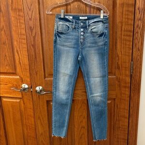 Vigoss Ace Skinny Stretch High Rise Blue Jeans, Size 24